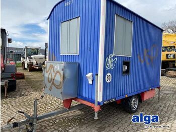 Skur container, Anhænger Finboy, Bauwagen, 80km/h Zulassung, Beleuchtung: billede 1