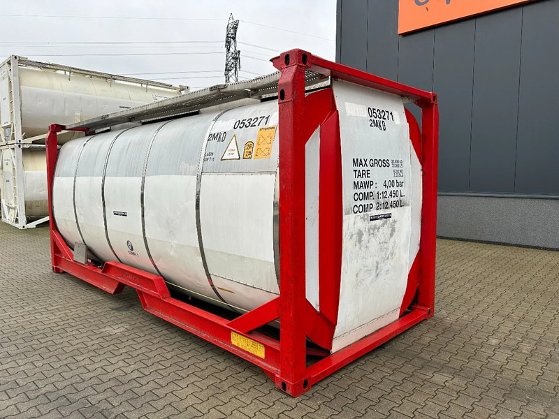 Lagertank til transportering kemikalier Van Hool 20FT, 24.900L, 2 comp.(12.450L + 12.450L), UN PORTABLE T11, L4BN, 5Y/CSC: 06/2026: billede 3