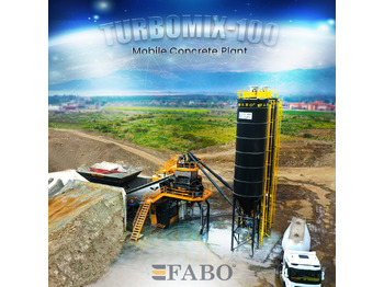 FABO TURBOMIX-100 Mobile Concrete Batching Plant - Betonfabrik: billede 1