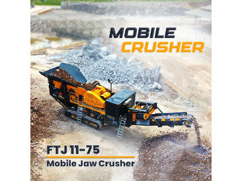 FABO FTJ 11-75 MOBILE JAW CRUSHER 150-300 TPH | AVAILABLE IN STOCK [ Copy ] - Mobil knuser: billede 1