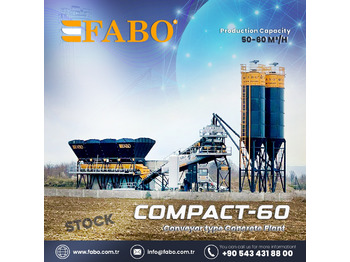 FABO COMPACT-60 CONCRETE PLANT | CONVEYOR TYPE - Betonfabrik: billede 1