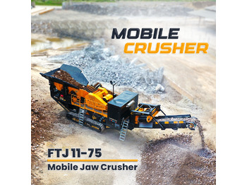 FABO FTJ 11-75 MOBILE JAW CRUSHER 150-300 TPH | AVAILABLE IN STOCK - Mobil knuser: billede 1