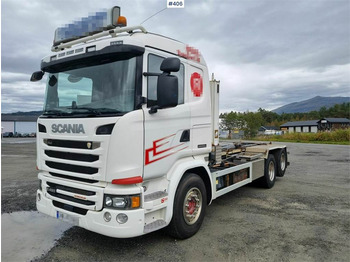 Scania G490 Super 70. 6x2 Hooklift truck. Recently eu-app - Lastbil kroghejs: billede 1