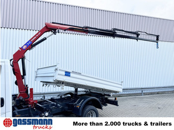 Ny Tipvogn lastbil, Lastbil med kran Iveco Daily 70C18H 4x2 mit Kran HMF 340-K3, Funk: billede 5