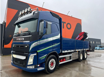 Lastbil med lad, Lastbil med kran Volvo FH 540 6x4 HMF 2620K-5 / PLATFORM L=6405 mm: billede 2