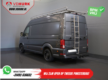 Varevogn MAN TGE 35 2.0 180 pk DSG Aut. L3H3 BPM VRIJ! Inrichting/ Imperiaal + Ladder/ Tachograaf/ Navi/ Gev.stoel/ CarPlay/ Camera/ PDC/ Cruise/: billede 2