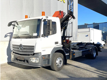Leje en Mercedes-Benz Atego 1621 *Palfinger kraan*Containersysteem*luchtvering achteras*bluetooth Mercedes-Benz Atego 1621 *Palfinger kraan*Containersysteem*luchtvering achteras*bluetooth: billede 1