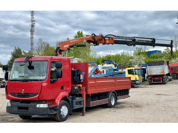 Lastbil med kran RENAULT Midlum