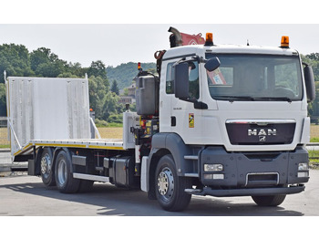Lastbil med kran, Biltransportør lastbil MAN TGS 26.320 * FASSI F170A.22 + FUNK* TOPZUSTAND: billede 4