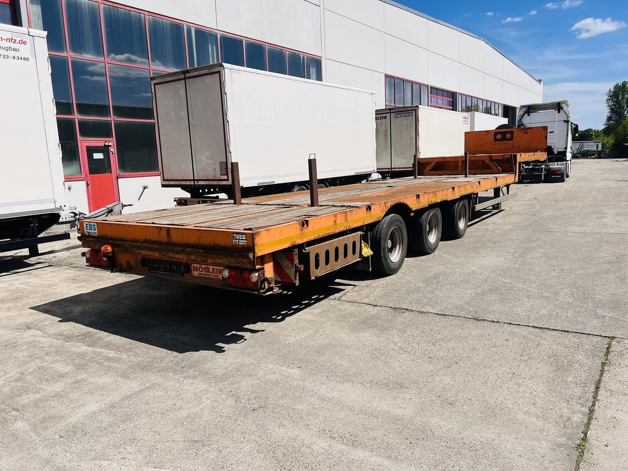 Möslein 3 Achs Satteltieflader Plato 45 t GGfür Fertigt - Nedbygget platform sættevogn: billede 5 Möslein 3 Achs Satteltieflader Plato 45 t GGfür Fertigt - Nedbygget platform sættevogn: billede 5