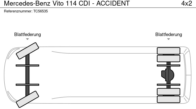 Mercedes-Benz Vito 114 CDI - ACCIDENT - Varevogn: billede 5 Mercedes-Benz Vito 114 CDI - ACCIDENT - Varevogn: billede 5