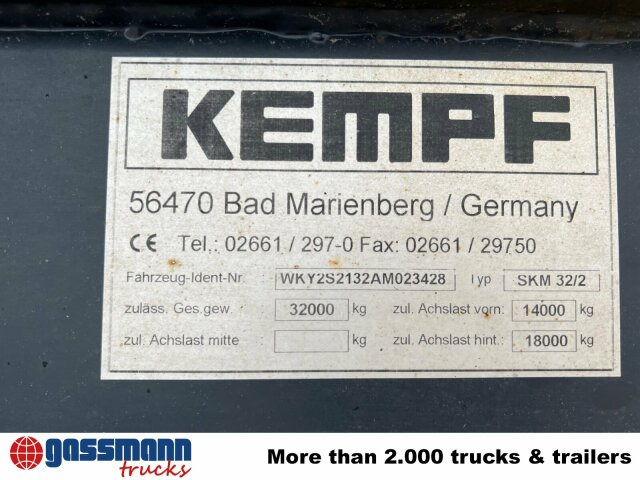 Kempf SKM 32/2 Stahlmulde ca. 23m³, Liftachse, - Tipvogn sættevogn: billede 4 Kempf SKM 32/2 Stahlmulde ca. 23m³, Liftachse, - Tipvogn sættevogn: billede 4