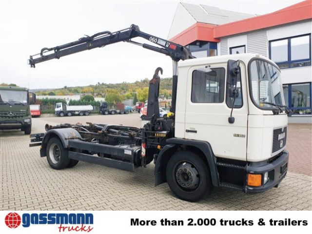 MAN 14.152 F 4x2 BB mit Kran Hiab 060-2 - Lastbil kroghejs, Lastbil med kran: billede 2 MAN 14.152 F 4x2 BB mit Kran Hiab 060-2 - Lastbil kroghejs, Lastbil med kran: billede 2