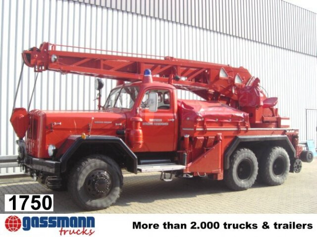 Magirus Deutz MAGIRUS URANUS 250D22 KW 16 Feuerwehr Kranwagen - Brandbil, Lastbil med kran: billede 1 Magirus Deutz MAGIRUS URANUS 250D22 KW 16 Feuerwehr Kranwagen - Brandbil, Lastbil med kran: billede 1