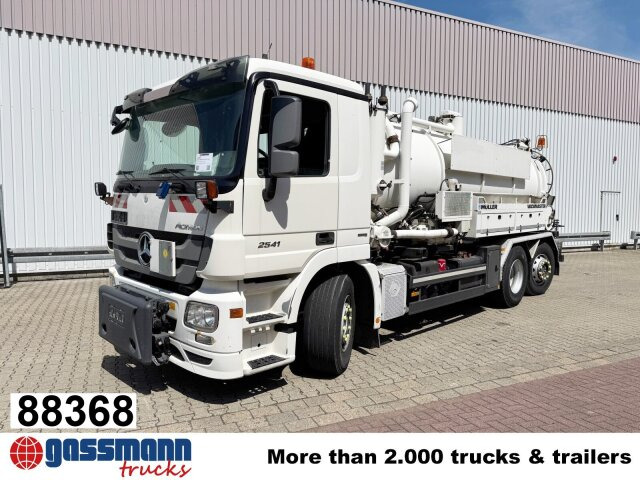 Mercedes-Benz Actros 2541 L 6x2, Müller Saug-/Spülwagen ca. - Fejebil: billede 1 Mercedes-Benz Actros 2541 L 6x2, Müller Saug-/Spülwagen ca. - Fejebil: billede 1