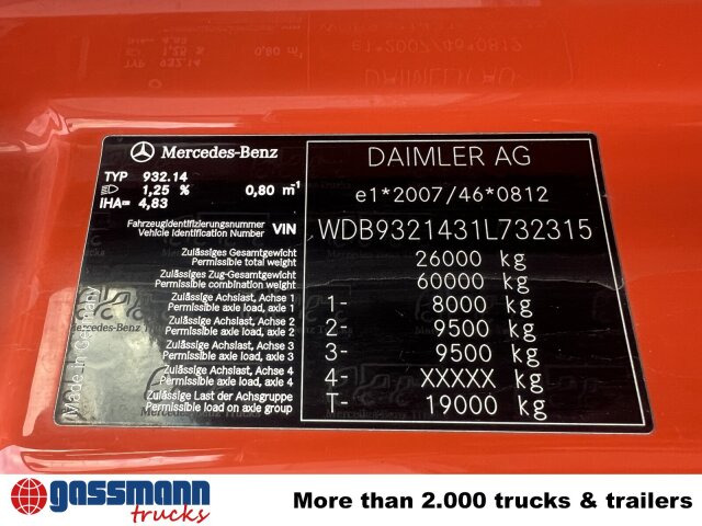 Mercedes-Benz Actros 2644/48 K 6x4, Hiab Multilift - Lastbil kroghejs: billede 4 Mercedes-Benz Actros 2644/48 K 6x4, Hiab Multilift - Lastbil kroghejs: billede 4