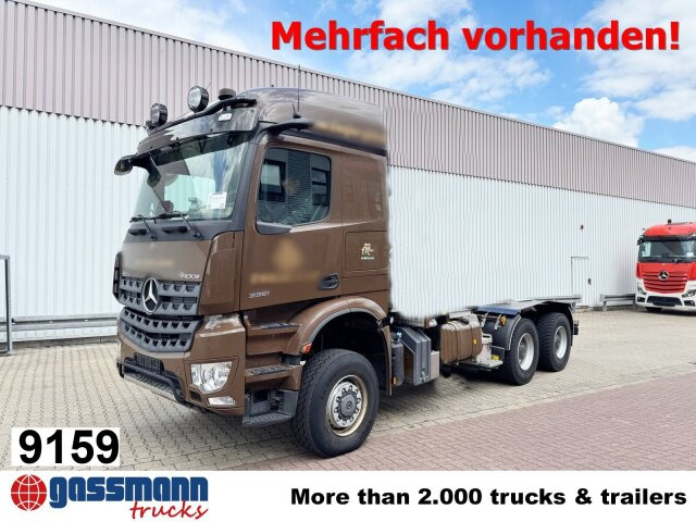 Mercedes-Benz Arocs 3351 LS 6x6, Grounder, MirrorCam, Navi - Lastbil chassis: billede 1 Mercedes-Benz Arocs 3351 LS 6x6, Grounder, MirrorCam, Navi - Lastbil chassis: billede 1