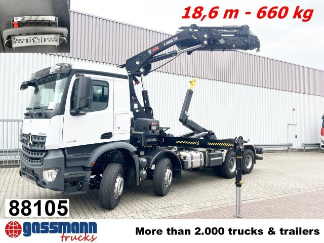 Mercedes-Benz Arocs 4142 B 8x4/4, Grounder, Funk - Lastbil kroghejs, Lastbil med kran: billede 1 Mercedes-Benz Arocs 4142 B 8x4/4, Grounder, Funk - Lastbil kroghejs, Lastbil med kran: billede 1