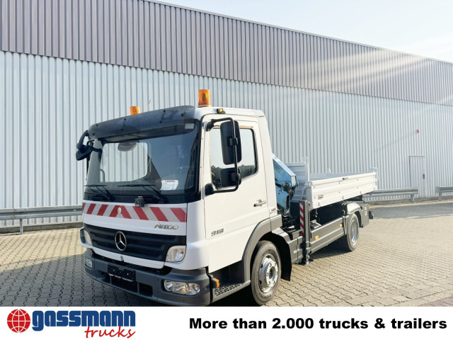 Mercedes-Benz Atego 818 K 4x2 mit Kran Atlas AK 50.1-A2 - Tipvogn lastbil, Lastbil med kran: billede 2 Mercedes-Benz Atego 818 K 4x2 mit Kran Atlas AK 50.1-A2 - Tipvogn lastbil, Lastbil med kran: billede 2