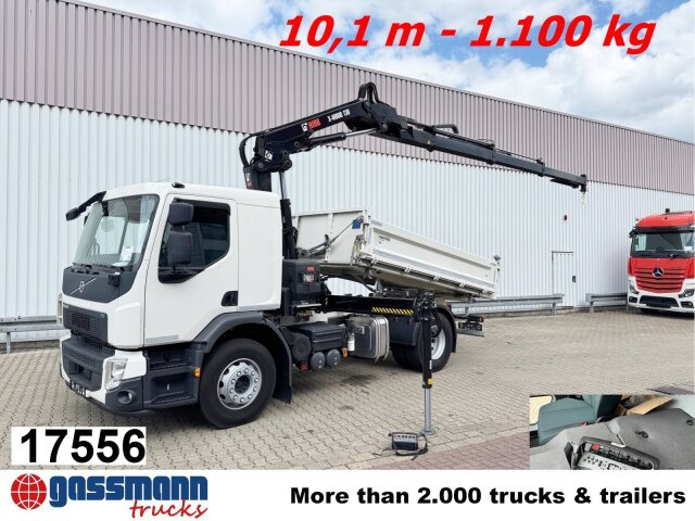 Volvo FE 320 4x2 mit Kran Hiab X-Hiduo 138 ES-3, Funk - Tipvogn lastbil, Lastbil med kran: billede 1 Volvo FE 320 4x2 mit Kran Hiab X-Hiduo 138 ES-3, Funk - Tipvogn lastbil, Lastbil med kran: billede 1