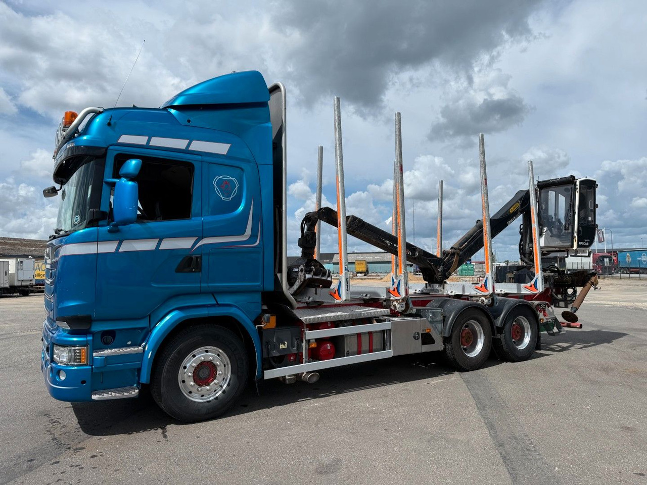 Scania R730 V8 6x4 Palfinger Epsilon M12L80 / Holz - Tømmerbil, Lastbil med kran: billede 1 Scania R730 V8 6x4 Palfinger Epsilon M12L80 / Holz - Tømmerbil, Lastbil med kran: billede 1