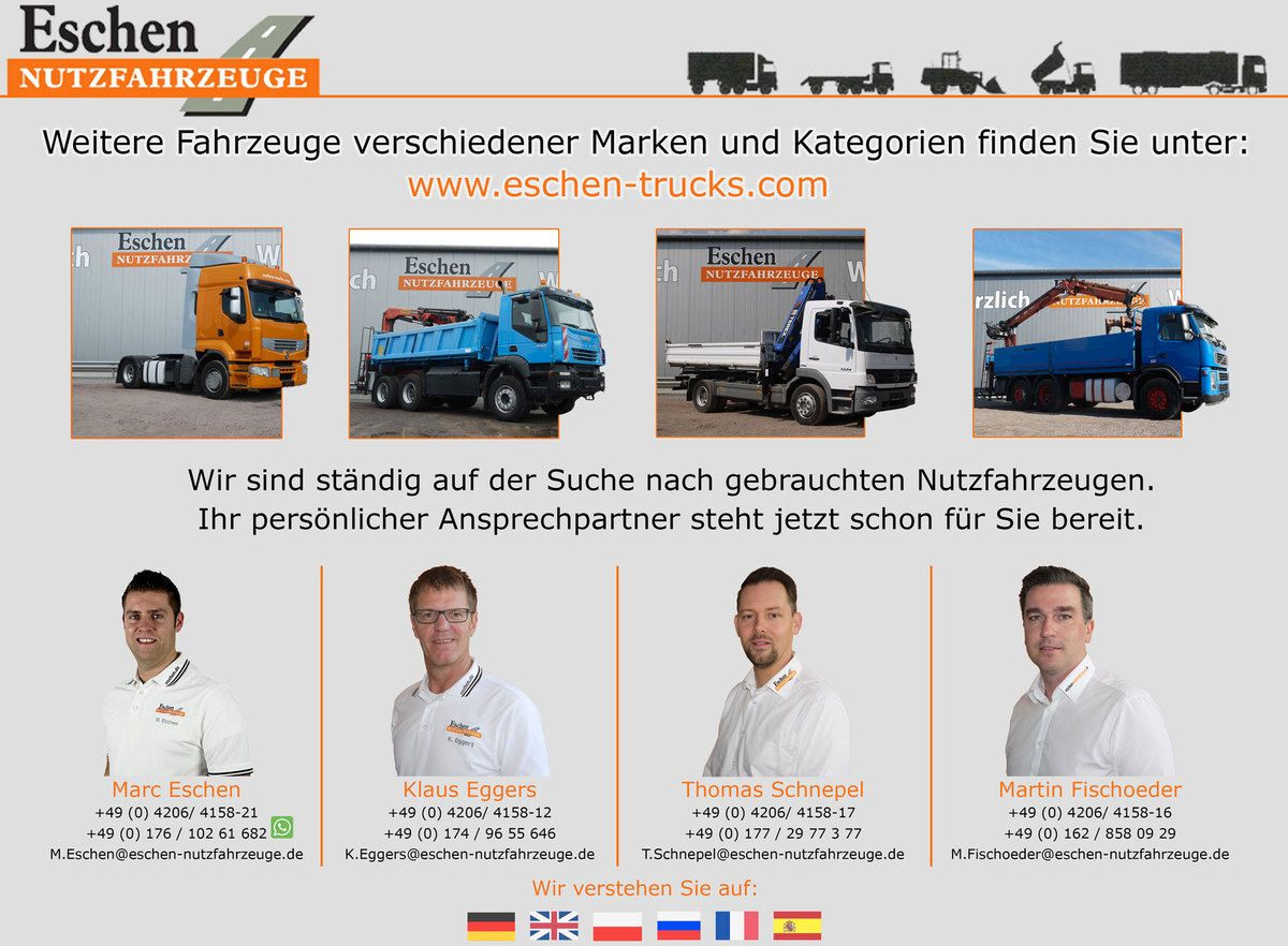 Lastbil med lad, Lastbil med kran Mercedes-Benz 1017 4x4 Allrad Pritsche | HIAB 060-2 Kran*36TKM: billede 8
