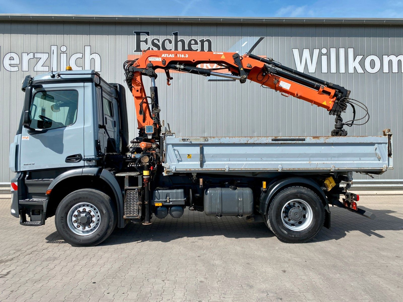 Mercedes-Benz Arocs 1843 HAD 4x4 | Atlas 116.3-A3*5+6.Kreis - Tipvogn lastbil, Lastbil med kran: billede 3 Mercedes-Benz Arocs 1843 HAD 4x4 | Atlas 116.3-A3*5+6.Kreis - Tipvogn lastbil, Lastbil med kran: billede 3