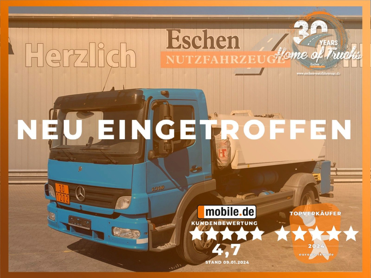 Mercedes-Benz Atego 1318 | Esterer A3*7480ltr*AHK*1.Hand - Tankbil: billede 1 Mercedes-Benz Atego 1318 | Esterer A3*7480ltr*AHK*1.Hand - Tankbil: billede 1