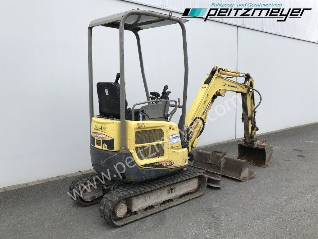 YANMAR MINIBAGGER Vio 17 verstellbares Fahrwerk Schnellwechsler mit 60 er und 100 Löffel - Minigravemaskine: billede 3 YANMAR MINIBAGGER Vio 17 verstellbares Fahrwerk Schnellwechsler mit 60 er und 100 Löffel - Minigravemaskine: billede 3