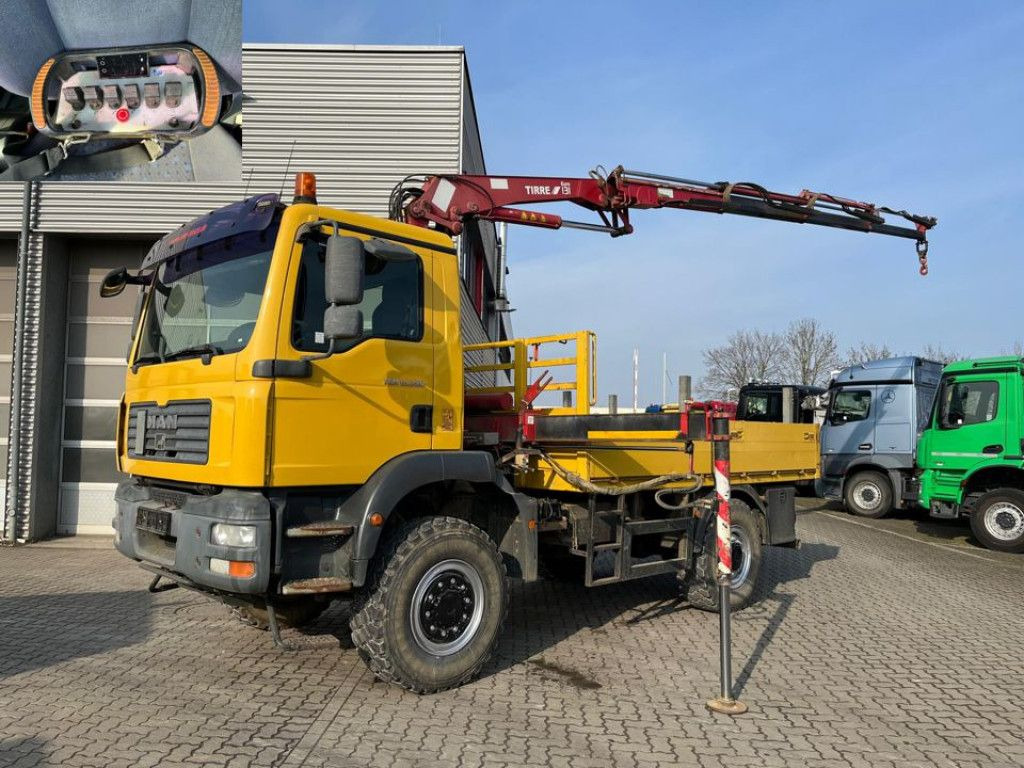MAN TG-M 18.280 4x4 Pritsche Kran Singelreifen Funkf - Lastbil med kran, Lastbil med lad: billede 3 MAN TG-M 18.280 4x4 Pritsche Kran Singelreifen Funkf - Lastbil med kran, Lastbil med lad: billede 3