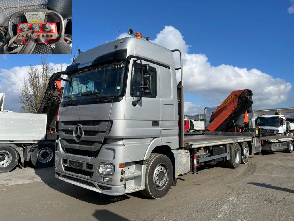 Mercedes-Benz Actros 2541 Pritsche Heckkran Palfinger PK 40002 - Lastbil med lad, Lastbil med kran: billede 1 Mercedes-Benz Actros 2541 Pritsche Heckkran Palfinger PK 40002 - Lastbil med lad, Lastbil med kran: billede 1