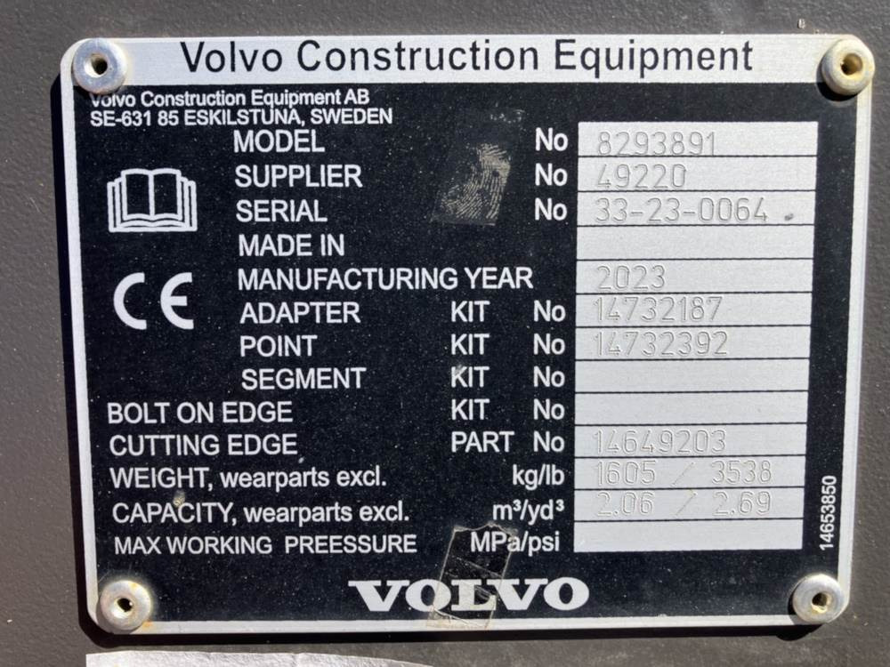 Volvo Tieflöffel mit Zähne S2 - Gravelæssemaskine: billede 4 Volvo Tieflöffel mit Zähne S2 - Gravelæssemaskine: billede 4