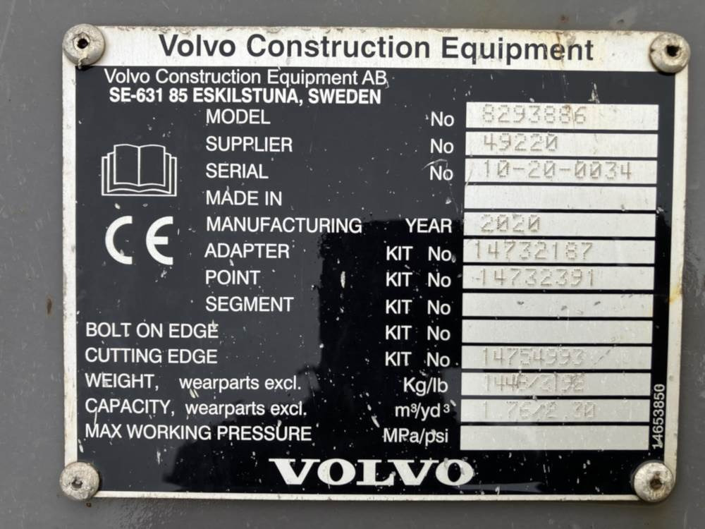 Volvo Tieflöffel mit Zähnen - Festanbau - Gravelæssemaskine: billede 4 Volvo Tieflöffel mit Zähnen - Festanbau - Gravelæssemaskine: billede 4