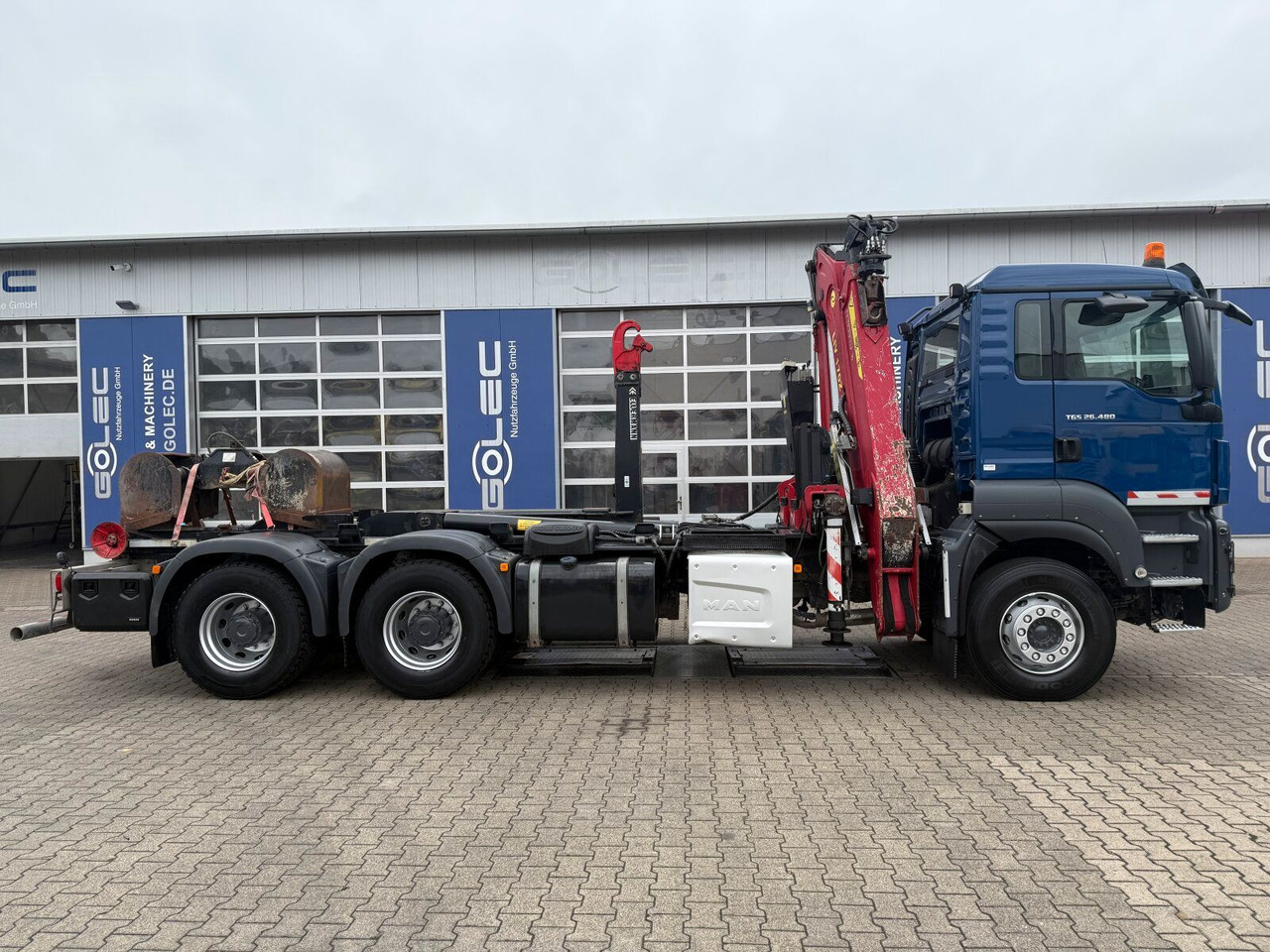 MAN TGS 28.480 6x4 Abrollkipper Kran Greifer 4,63 T - Lastbil kroghejs, Lastbil med kran: billede 2 MAN TGS 28.480 6x4 Abrollkipper Kran Greifer 4,63 T - Lastbil kroghejs, Lastbil med kran: billede 2
