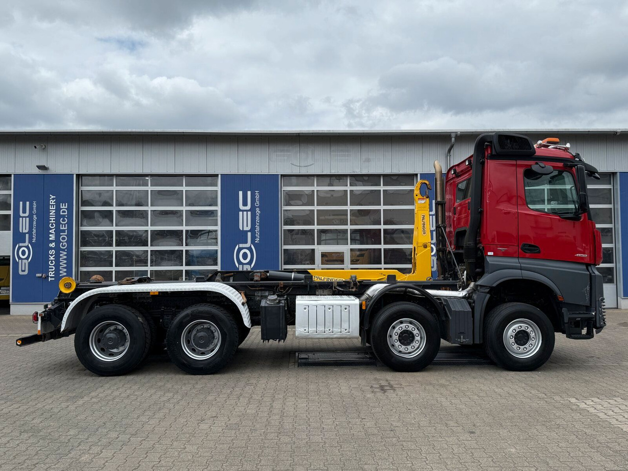 Mercedes-Benz Arocs 4158 8x4 Abrollkipper Palfinger Knickarm - Lastbil kroghejs: billede 2 Mercedes-Benz Arocs 4158 8x4 Abrollkipper Palfinger Knickarm - Lastbil kroghejs: billede 2