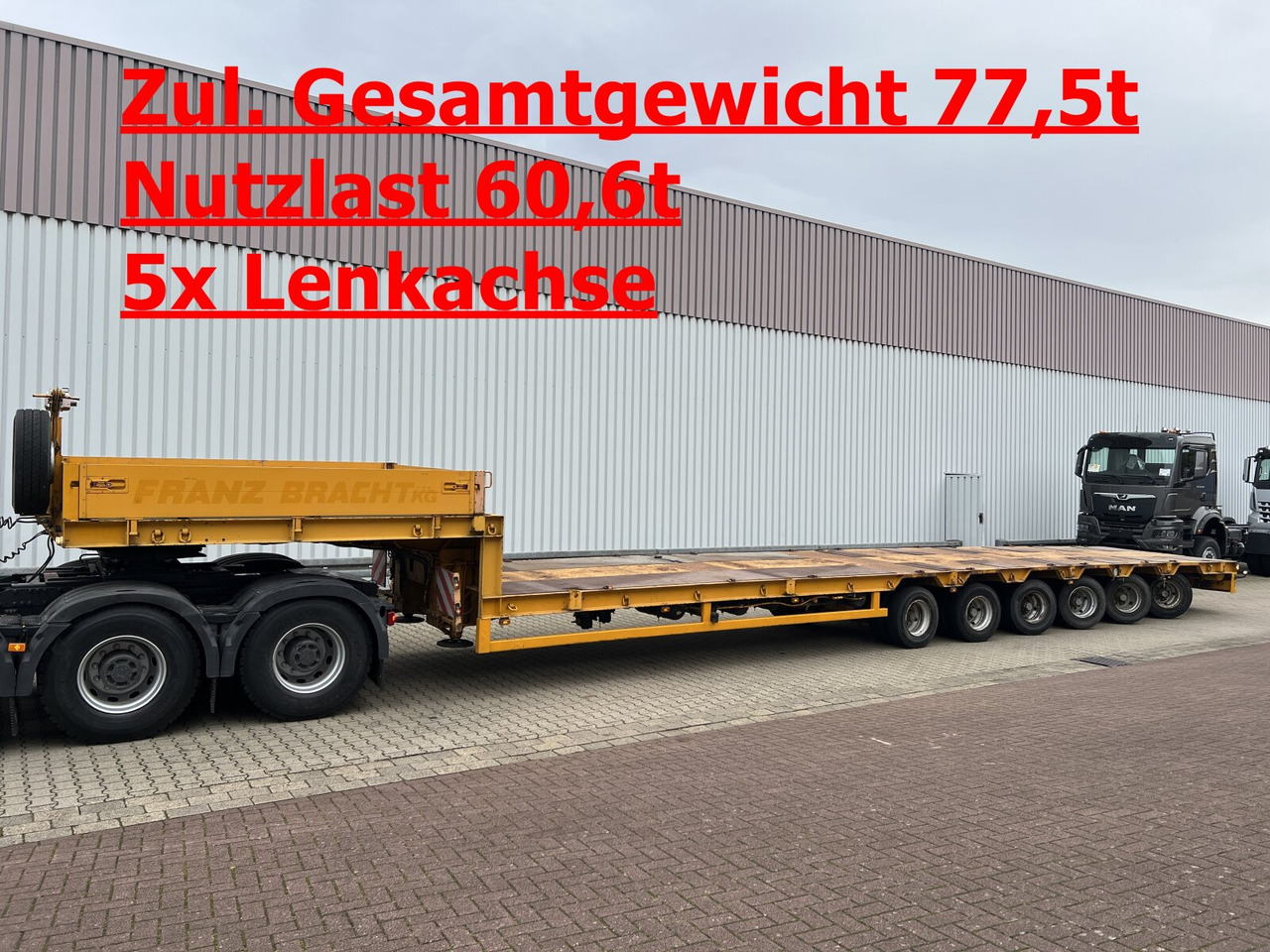 Goldhofer STZ-L6-62/80 STZ-L6-62/80, 5x Lenkachse - Nedbygget platform sættevogn: billede 1 Goldhofer STZ-L6-62/80 STZ-L6-62/80, 5x Lenkachse - Nedbygget platform sættevogn: billede 1