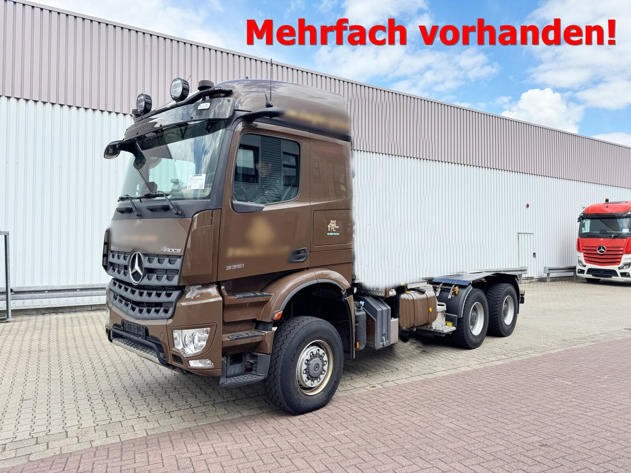 Mercedes-Benz Arocs 3351 LS 6x6 Arocs 3351 LS 6x6, Grounder, MirrorCam, Navi - Lastbil chassis: billede 1 Mercedes-Benz Arocs 3351 LS 6x6 Arocs 3351 LS 6x6, Grounder, MirrorCam, Navi - Lastbil chassis: billede 1