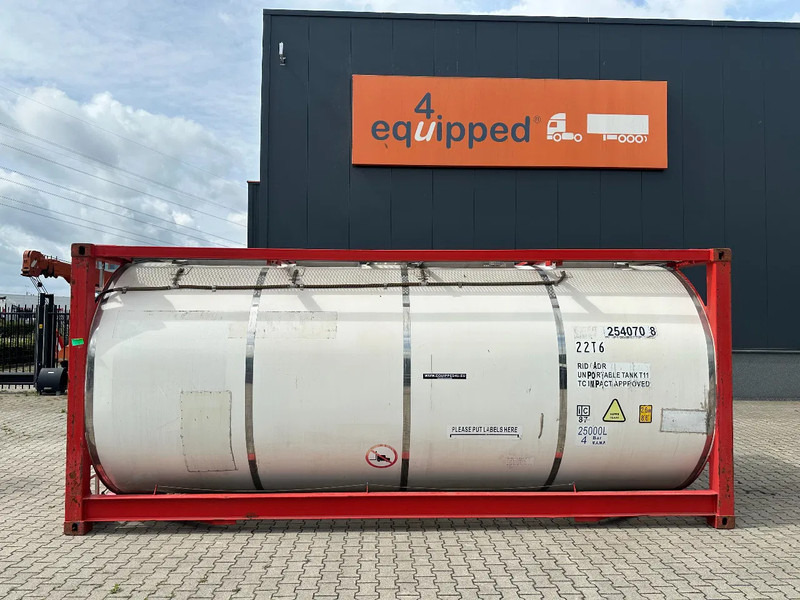CIMC 20FT ISO, 25.080L/1-COMP/3 BAFFELS/4 manholes, ADR valid until 08/2027 - Lagertank: billede 2 CIMC 20FT ISO, 25.080L/1-COMP/3 BAFFELS/4 manholes, ADR valid until 08/2027 - Lagertank: billede 2