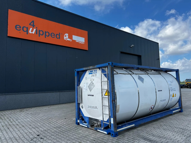 CIMC 20FT ISO, 25.090L/1-COMP/3 BAFFELS/4 manholes, ADR valid until 11/2026 - Lagertank: billede 1 CIMC 20FT ISO, 25.090L/1-COMP/3 BAFFELS/4 manholes, ADR valid until 11/2026 - Lagertank: billede 1