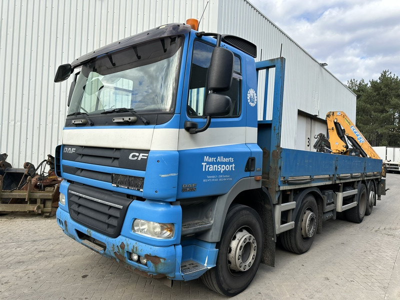 DAF CF 85.360 8x2 PLATFORM + CRANE EFFER 165-3S - MANUAL GEARBOX ZF - EURO 5 - BE TRUCK - Lastbil med kran: billede 2 DAF CF 85.360 8x2 PLATFORM + CRANE EFFER 165-3S - MANUAL GEARBOX ZF - EURO 5 - BE TRUCK - Lastbil med kran: billede 2