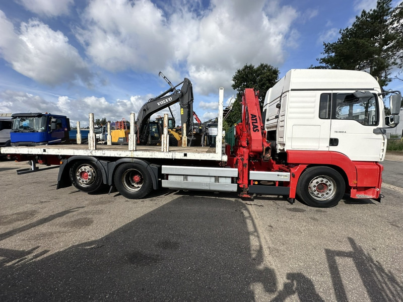 MAN TG 360 A 6x2 + KRAN ATLAS 100.1 A3 - PLATFORM 5m80 - E3 - LIFT-AXLE - FULL AIR SUSPENSION - ZF AS TRONIC - BE TRUCK - Lastbil med lad, Lastbil med kran: billede 4 MAN TG 360 A 6x2 + KRAN ATLAS 100.1 A3 - PLATFORM 5m80 - E3 - LIFT-AXLE - FULL AIR SUSPENSION - ZF AS TRONIC - BE TRUCK - Lastbil med lad, Lastbil med kran: billede 4