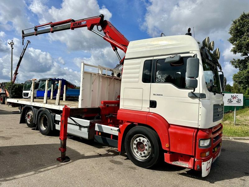 MAN TG 360 A 6x2 + KRAN ATLAS 100.1 A3 - PLATFORM 5m80 - E3 - LIFT-AXLE - FULL AIR SUSPENSION - ZF AS TRONIC - BE TRUCK - Lastbil med lad, Lastbil med kran: billede 2 MAN TG 360 A 6x2 + KRAN ATLAS 100.1 A3 - PLATFORM 5m80 - E3 - LIFT-AXLE - FULL AIR SUSPENSION - ZF AS TRONIC - BE TRUCK - Lastbil med lad, Lastbil med kran: billede 2