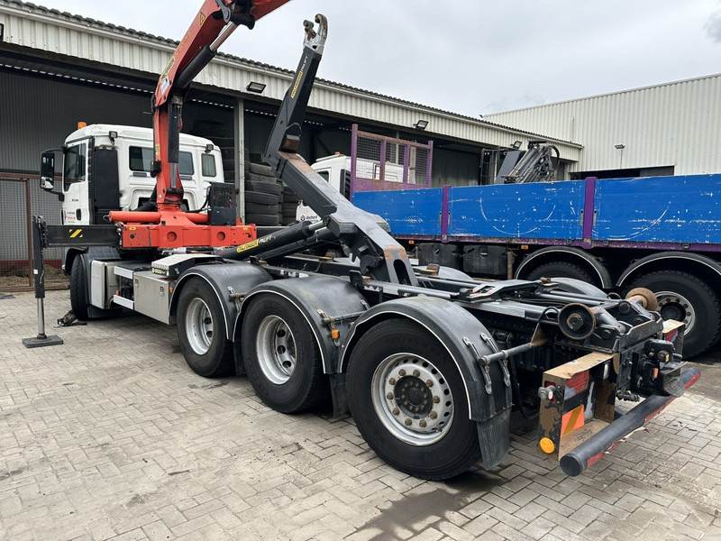 MAN TGS 35.400 8x4 TRIDEM HOOKLIFT T22 + CRANE PALFINGER PK 18001 EH + RADIO - EURO 5 - LIFT/STEERING AXLE - BE TRUCK - Lastbil kroghejs, Lastbil med kran: billede 4 MAN TGS 35.400 8x4 TRIDEM HOOKLIFT T22 + CRANE PALFINGER PK 18001 EH + RADIO - EURO 5 - LIFT/STEERING AXLE - BE TRUCK - Lastbil kroghejs, Lastbil med kran: billede 4