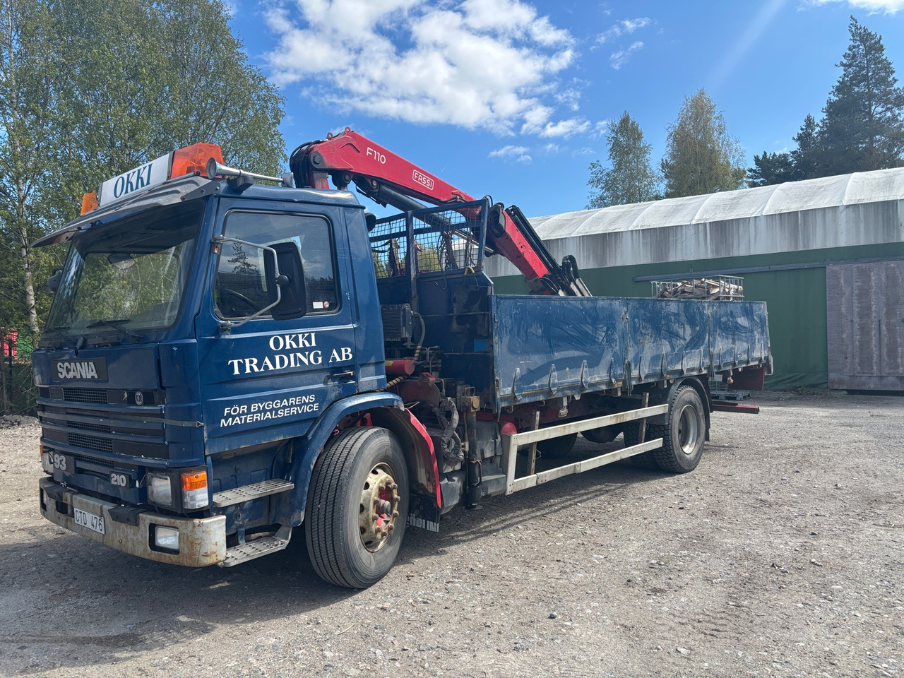 Scania G93ML4X2L 21050 - Lastbil med kran: billede 1 Scania G93ML4X2L 21050 - Lastbil med kran: billede 1