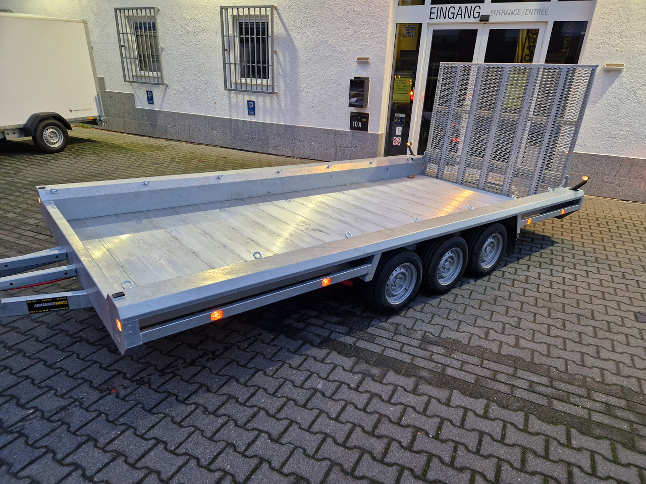 HULCO TERRAX Aluboden 469x195x27cm Heckrampe 150cm Tridem 3500kg (XXL) - Maskintrailer: billede 3 HULCO TERRAX Aluboden 469x195x27cm Heckrampe 150cm Tridem 3500kg (XXL) - Maskintrailer: billede 3