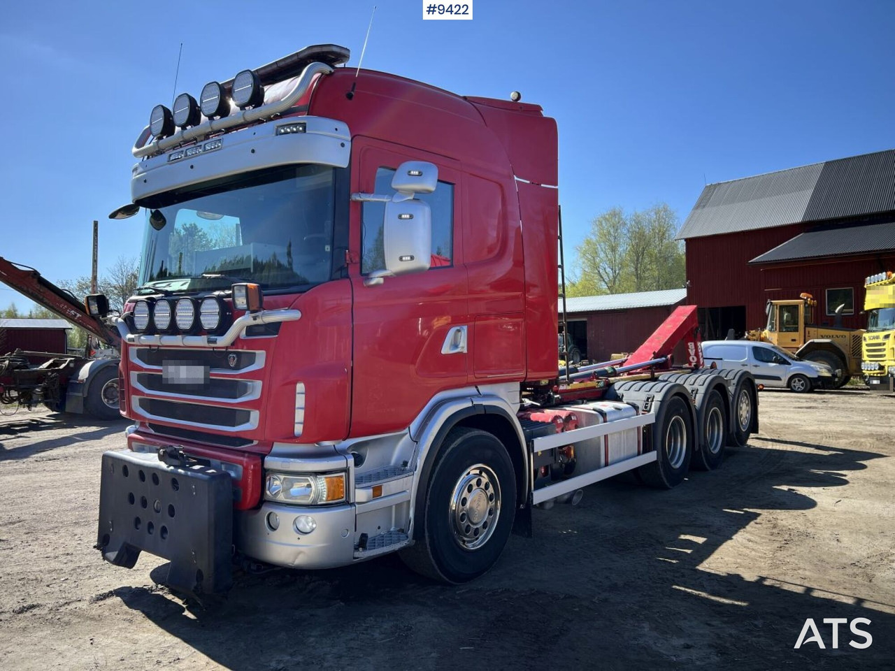 Tridem Hooklift Truck Scania G490 with plow brackets - Lastbil kroghejs: billede 1 Tridem Hooklift Truck Scania G490 with plow brackets - Lastbil kroghejs: billede 1