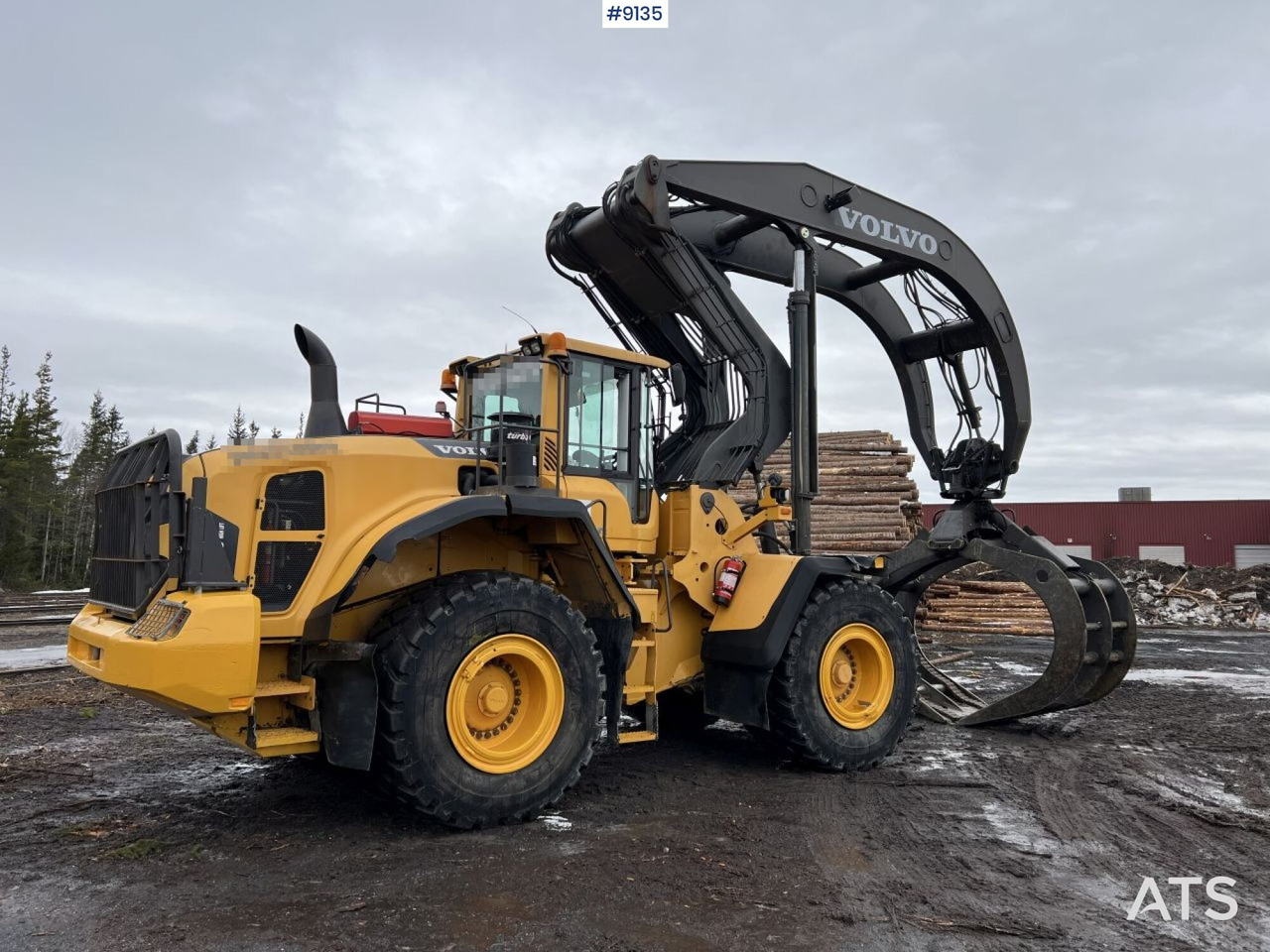 Volvo L 180 G High lifter / Log handler (VIDEO) - Gummihjulslæsser: billede 4 Volvo L 180 G High lifter / Log handler (VIDEO) - Gummihjulslæsser: billede 4