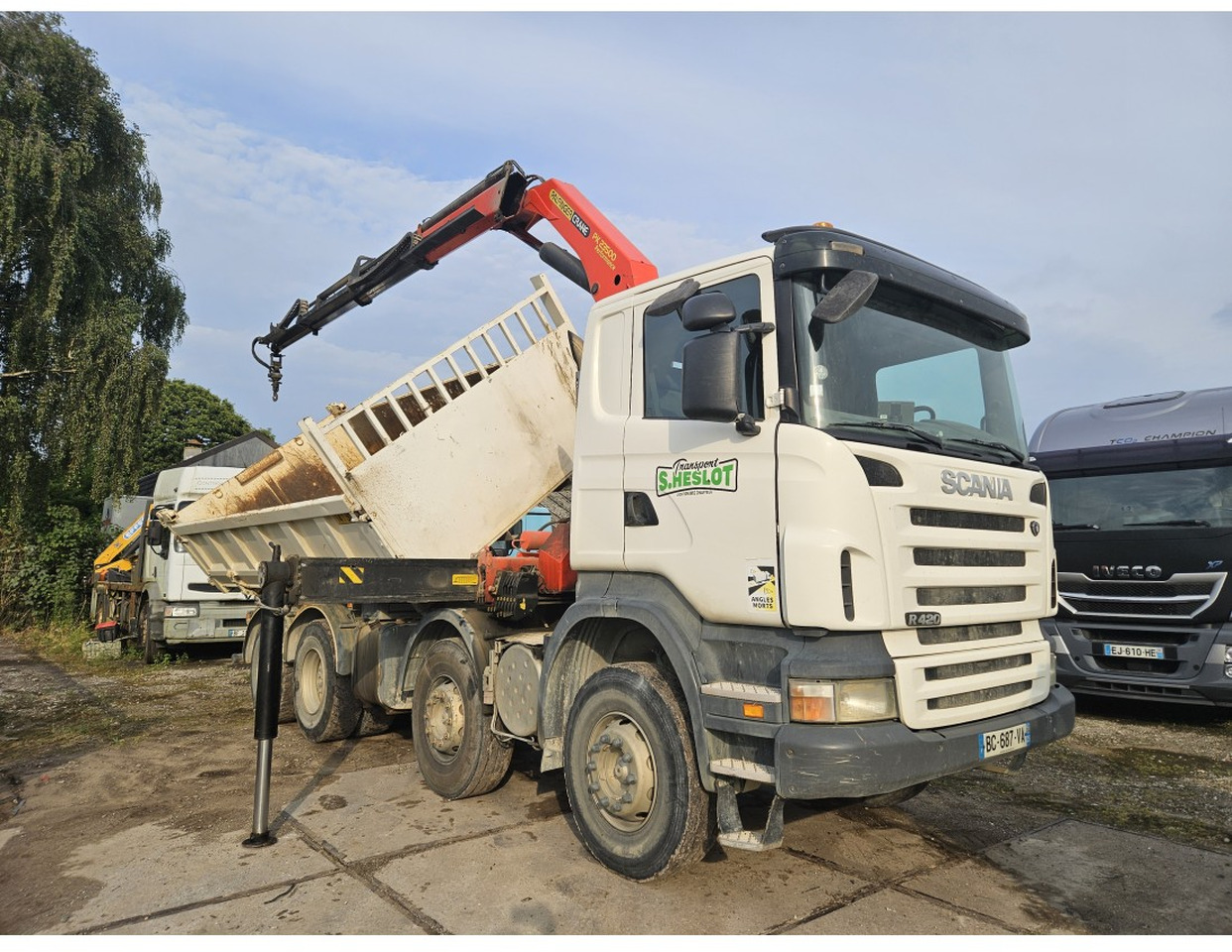 Scania R420 8x4 Tipper Crane Palfinger 23500 - Tipvogn lastbil, Lastbil med kran: billede 5 Scania R420 8x4 Tipper Crane Palfinger 23500 - Tipvogn lastbil, Lastbil med kran: billede 5