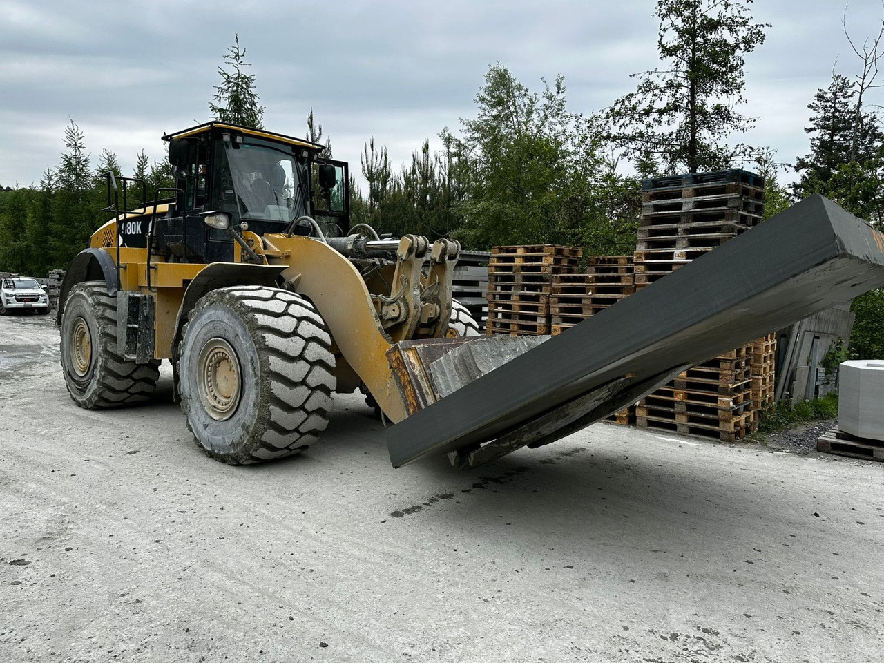 CAT 980K Block Handler,Bucket + forks,Schaufel+Gabel - Gummihjulslæsser: billede 3 CAT 980K Block Handler,Bucket + forks,Schaufel+Gabel - Gummihjulslæsser: billede 3