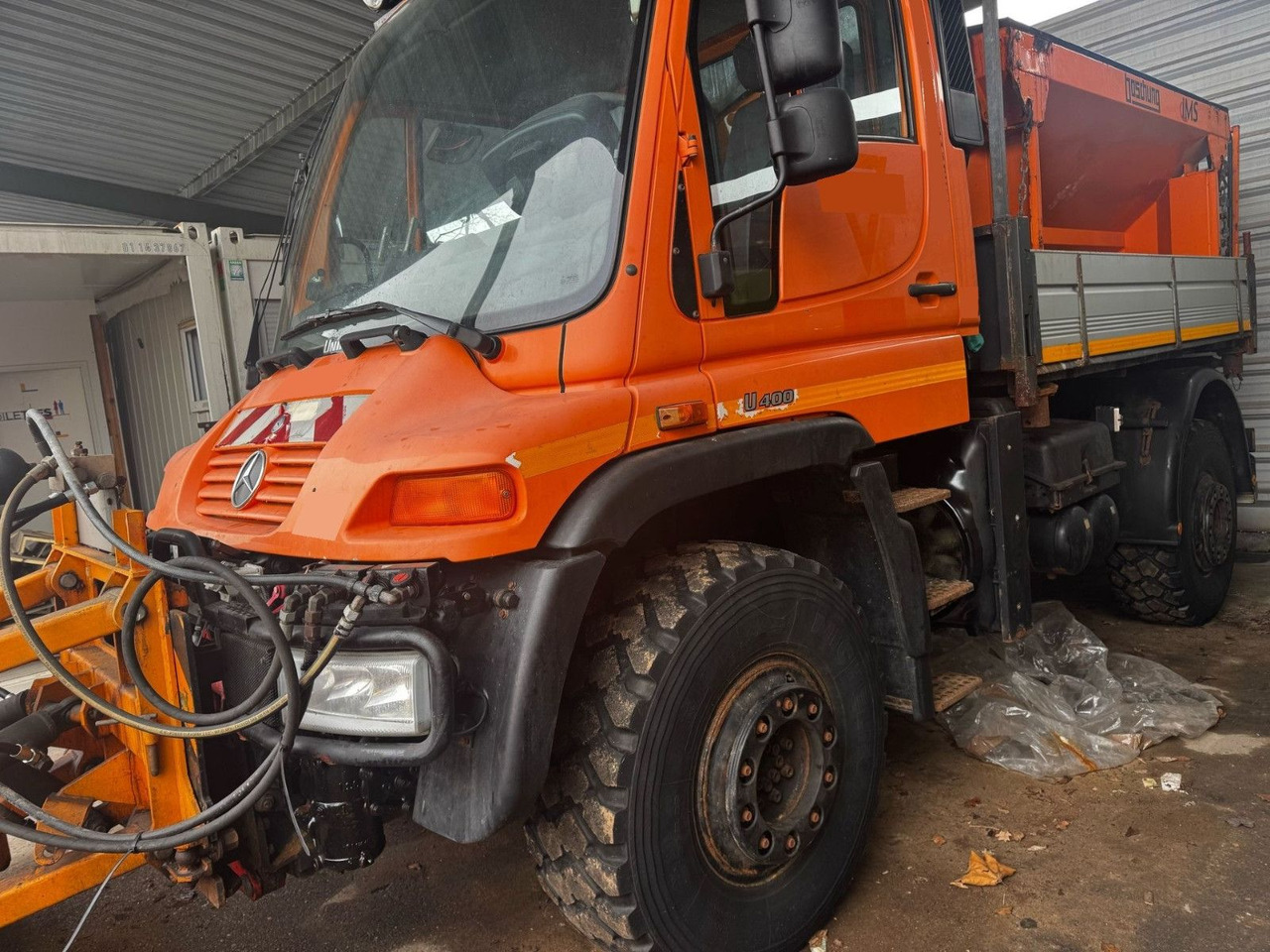 Unimog U400 4x4, Winterdienst, Schild+Streuer - Lastbil: billede 4 Unimog U400 4x4, Winterdienst, Schild+Streuer - Lastbil: billede 4